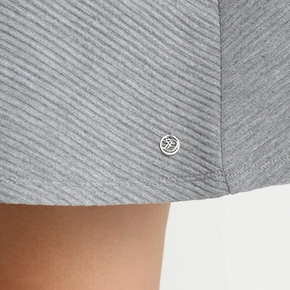NEW! TOM TAILOR GREY RIBBED 3/4 SLEEVE DRESS SZ M - Picture 3 of 10